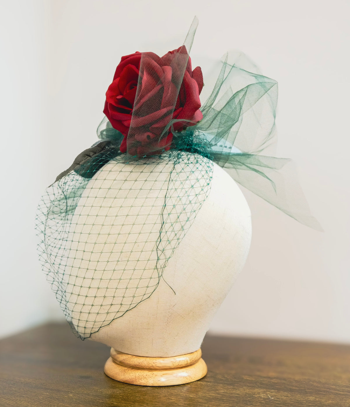 Scarlet Rose Fascinator