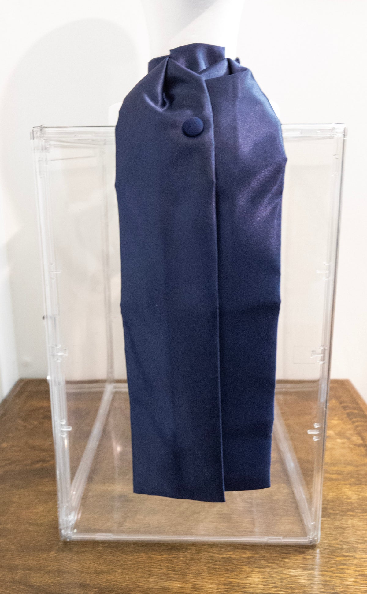 Navy Blue Satin Formal Cravat