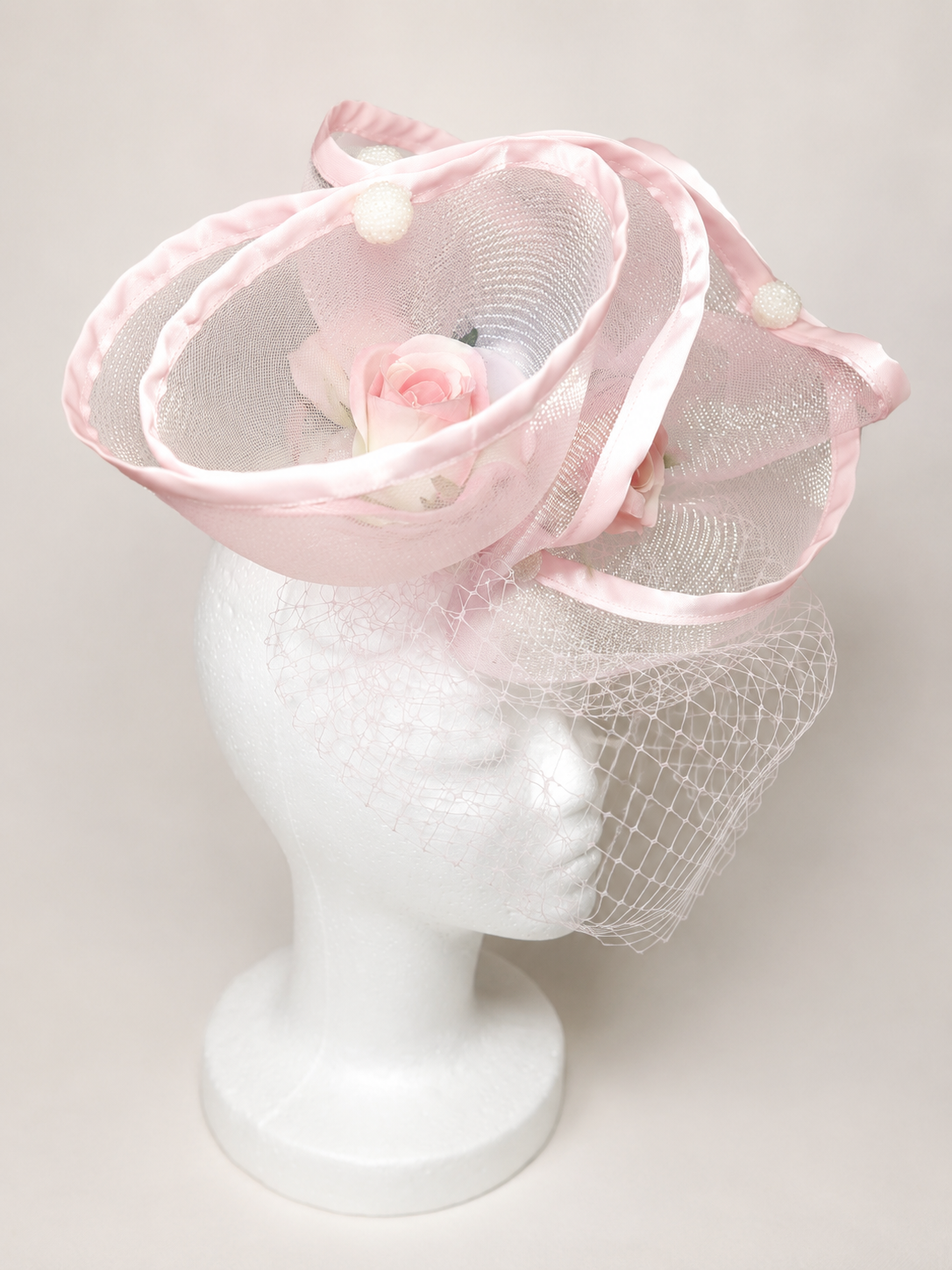 Blush Rose Fascinator