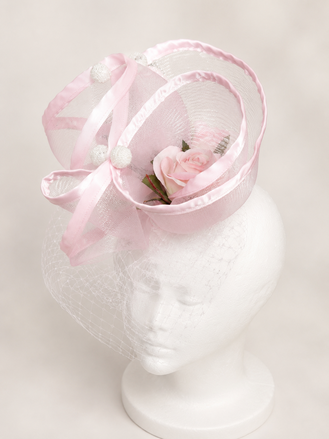 Blush Rose Fascinator