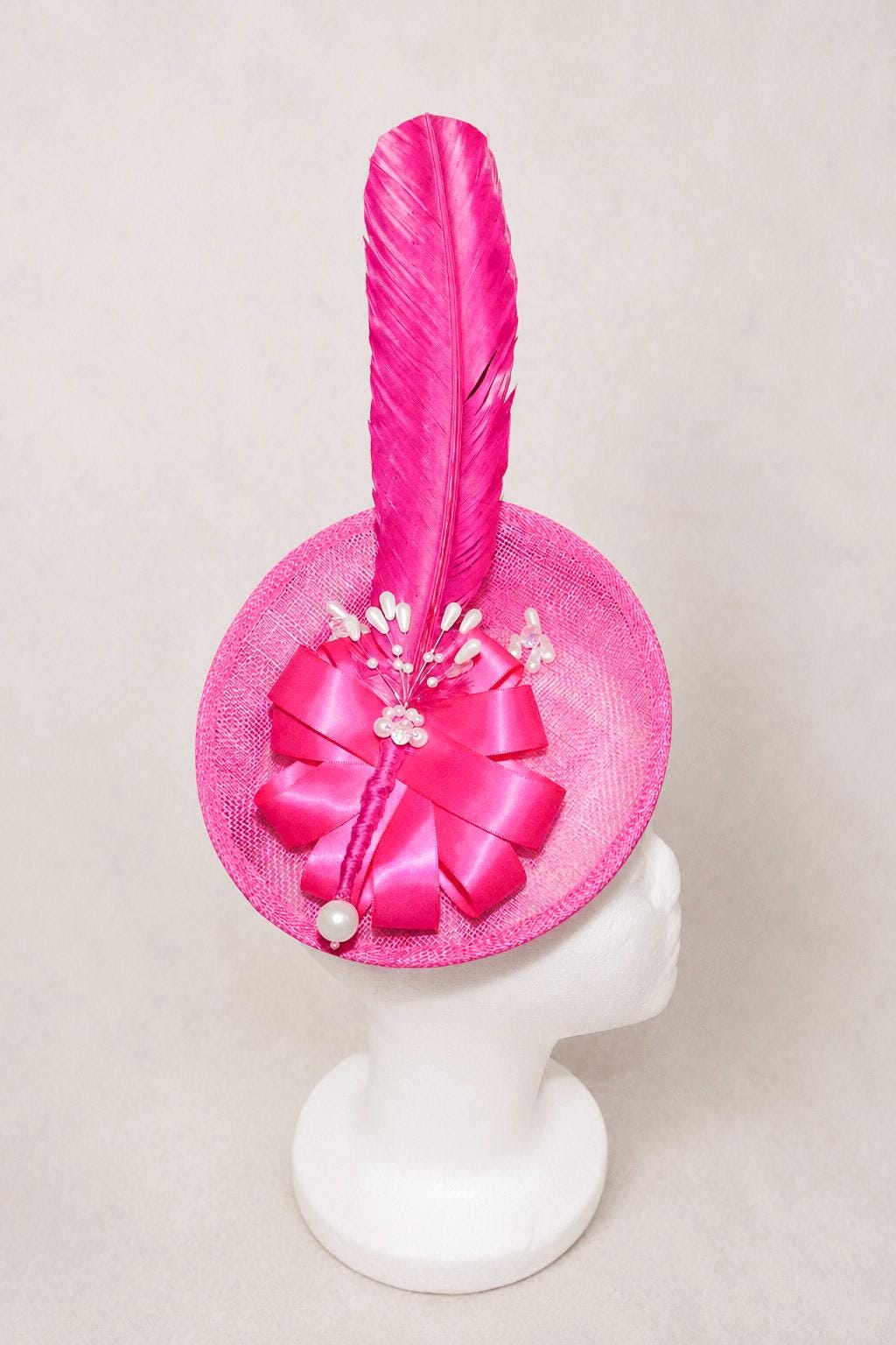 Fuchsia Flight Fascinator __etsy:8607042446