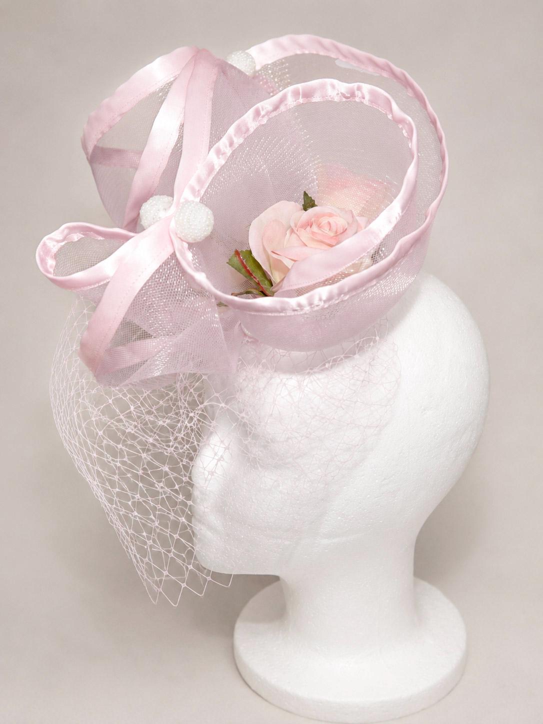 Blush Rose Fascinator __etsy:8657937095